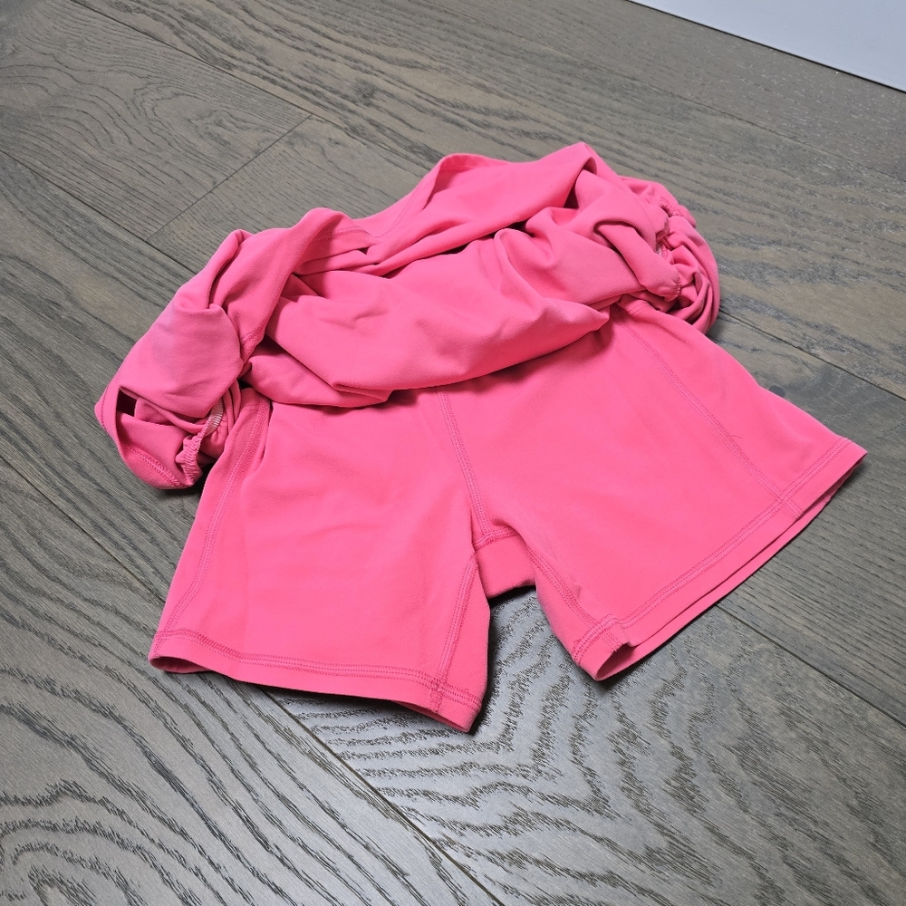 Athleta Transcend Ruched Skort in Coral Pink - Picture 7 of 12